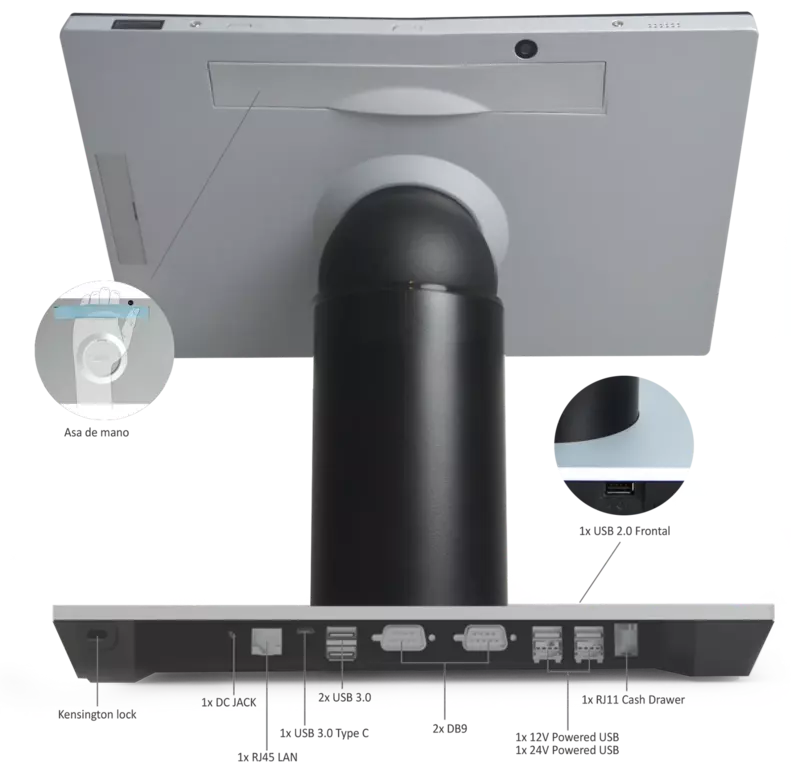 HIOPOS MTPV HIOPOS Android 13,3" 2 en 1 Tablet & TPV HIOPOS MTPV HIOPOS Android 13,3" 2 en 1 Tablet & TPV